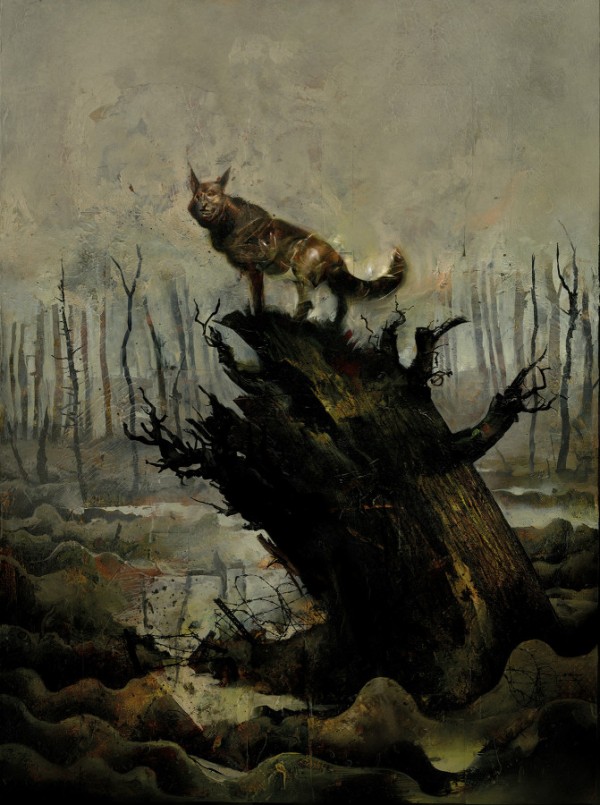 Black Dog - The Dreams of Paul Nash, copertina di Dave McKean