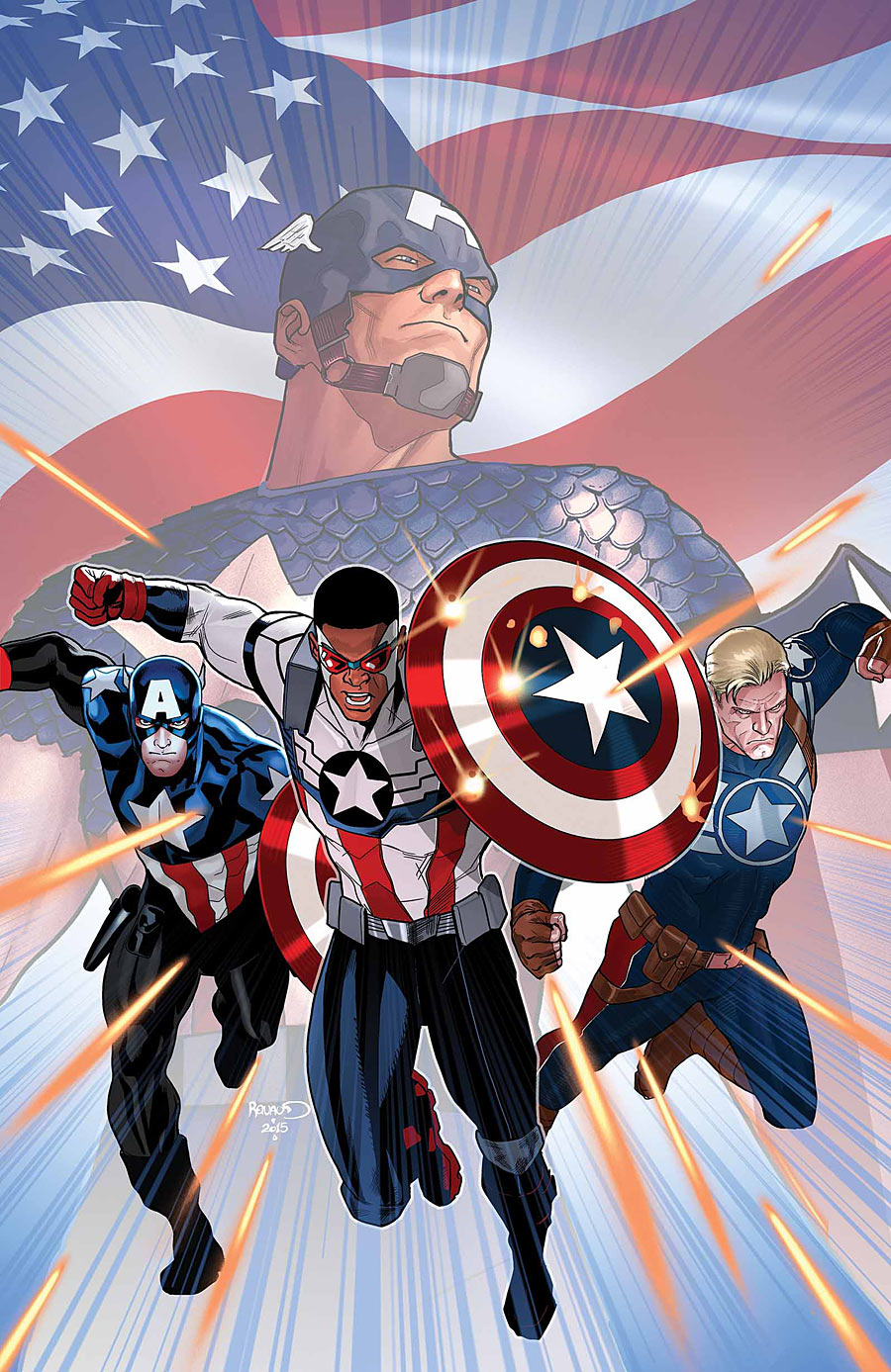 Captain America: Sam Wilson #8, copertina di Paul Renaud