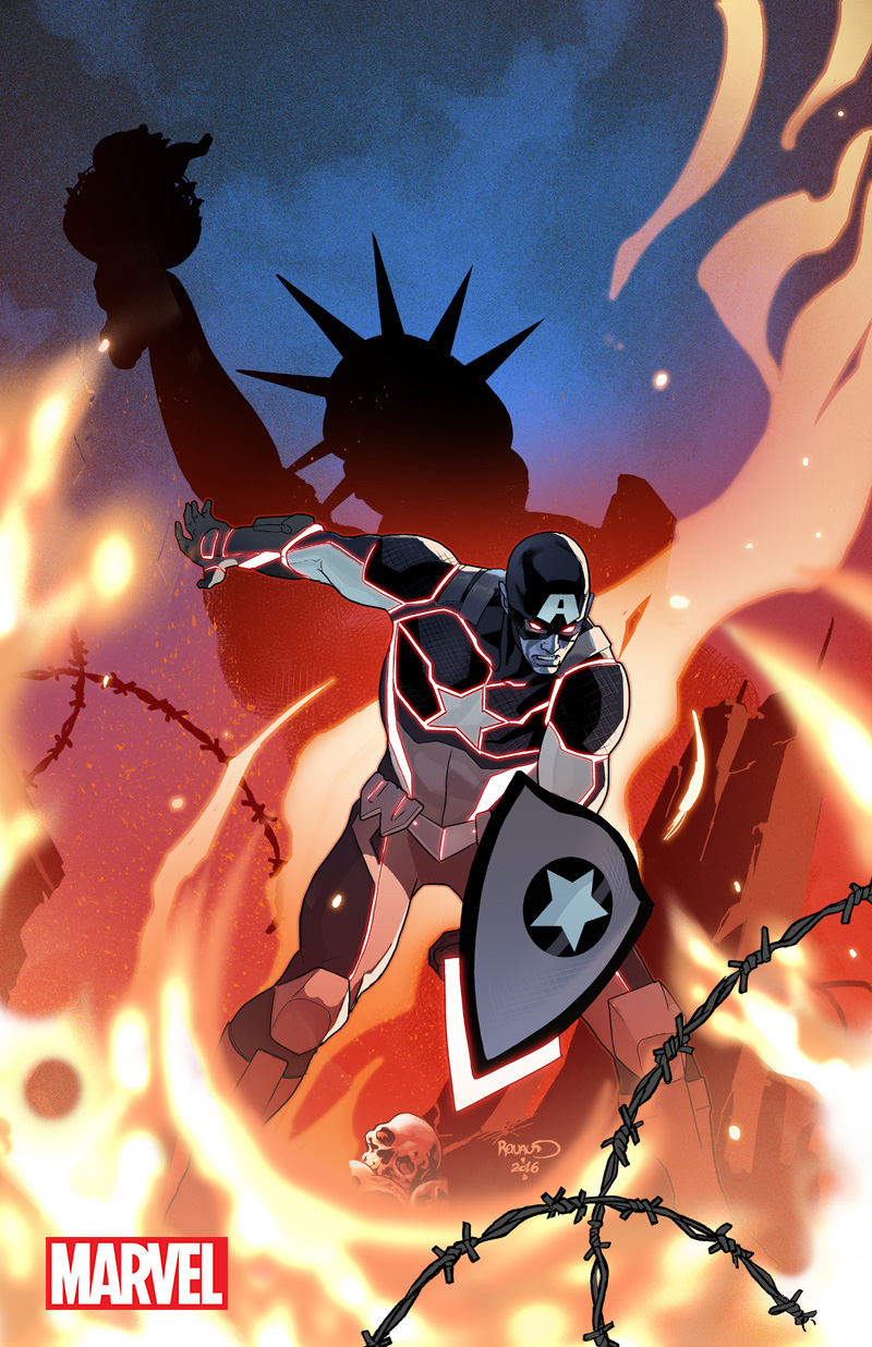 Captain America: Steve Rogers #1, variant cover di Paul Renaud