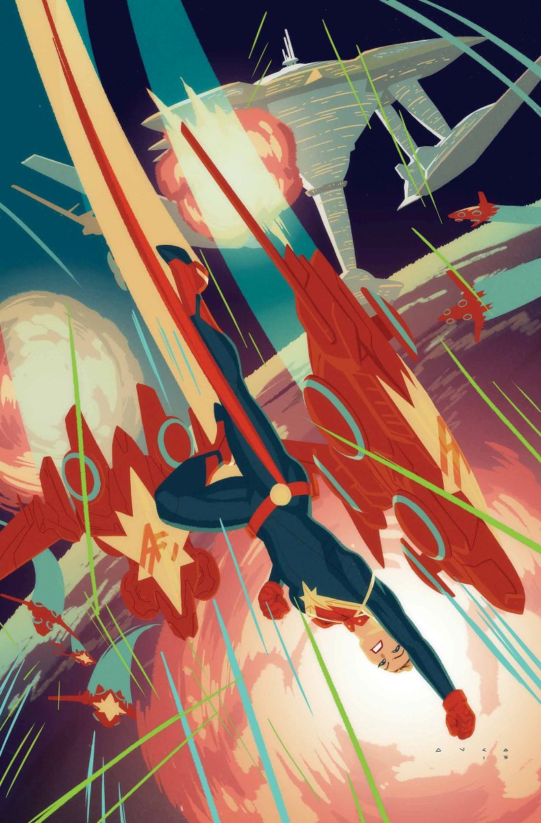 Captain Marvel #4, copertina di Kris Anka