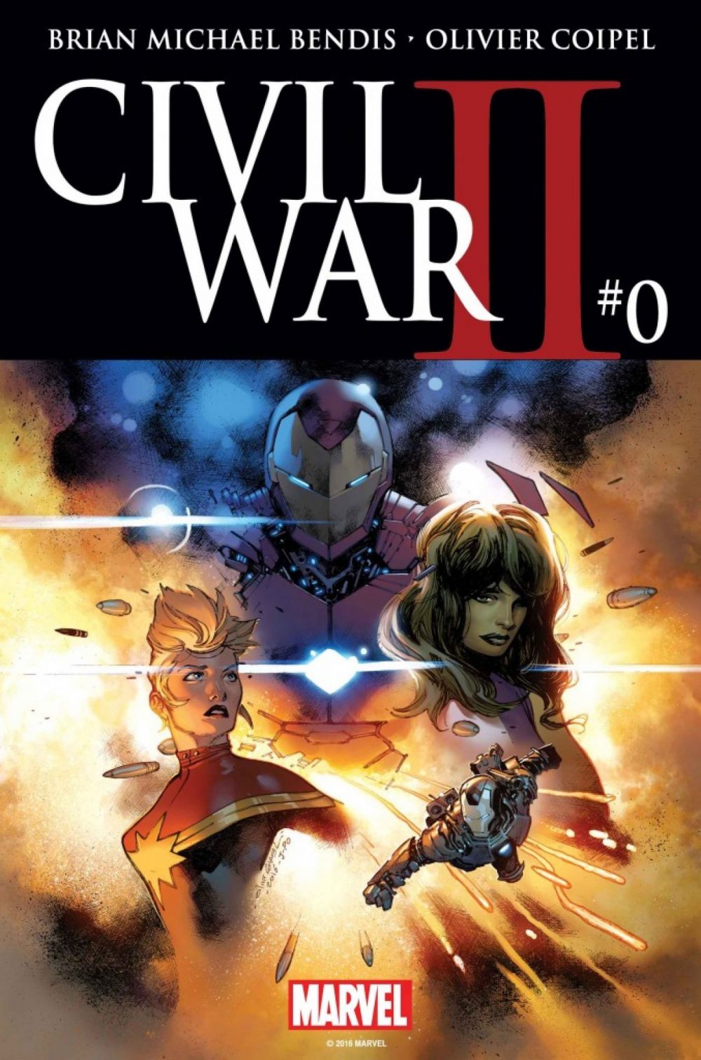 Civil War #0, copertina di Olivier Coipel