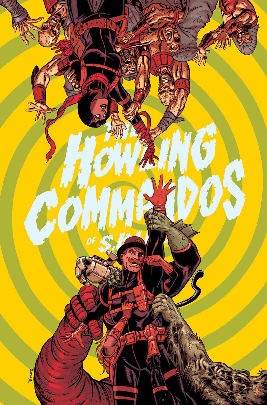 Howling Commandos of S.H.I.E.L.D. #5, copertina di Brent Schoonover