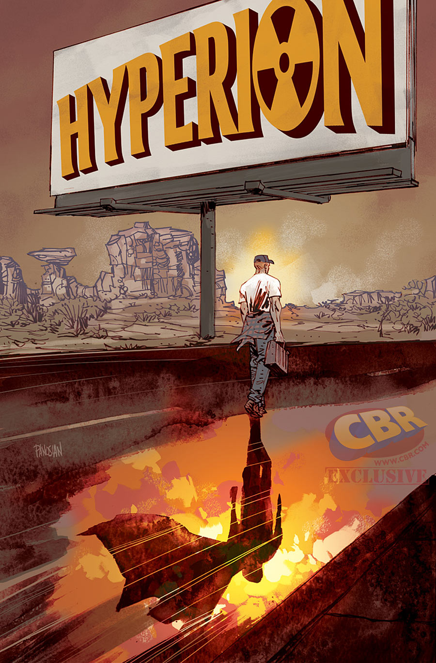 Hyperion #2, copertina variant di Dan Panosian