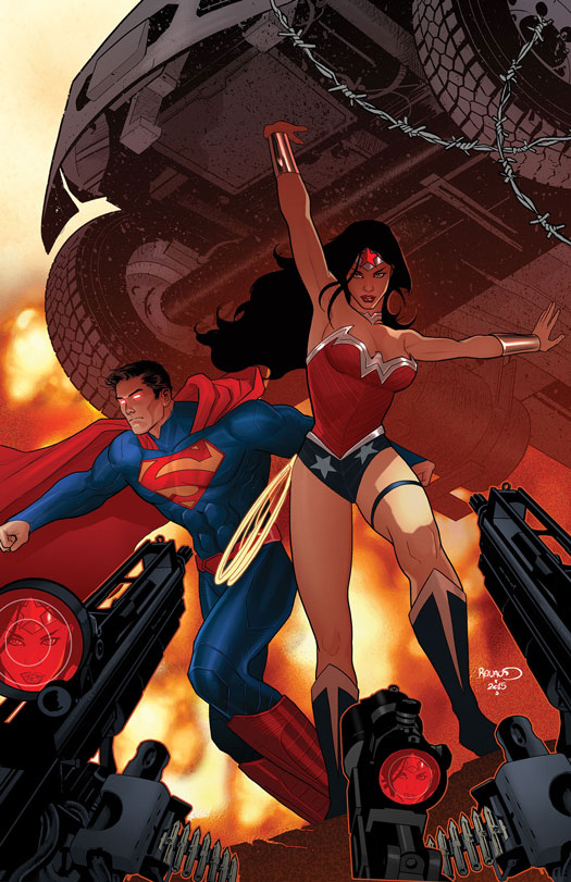 Superman/Wonder Woman #28, copertina di Paul Renaud