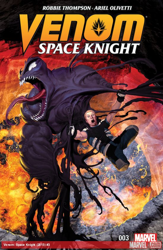 Venom: Space Knight #3, copertina di Ariel Olivetti