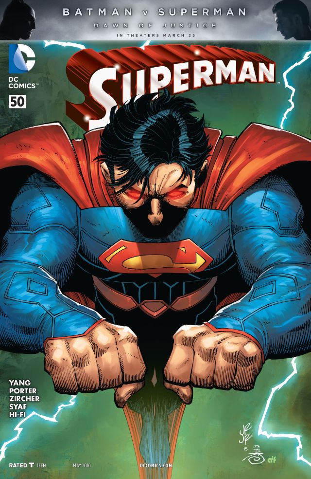 Superman #50, copertina di John Romita Jr.