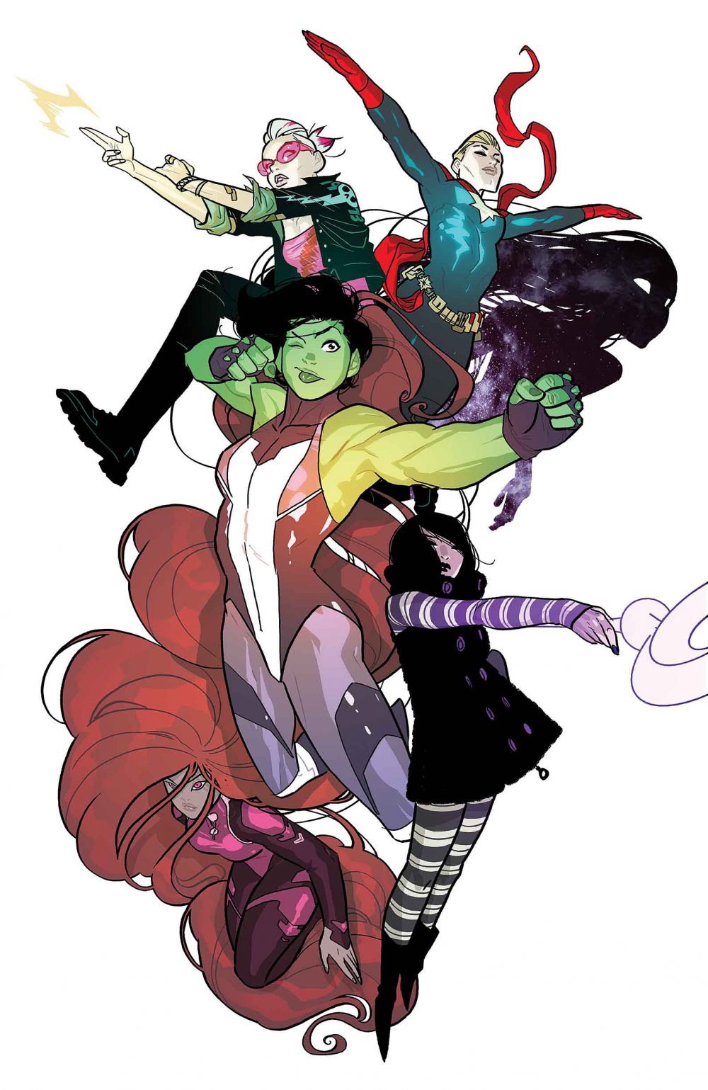 A-Force #5, copertina di Ben Caldwell