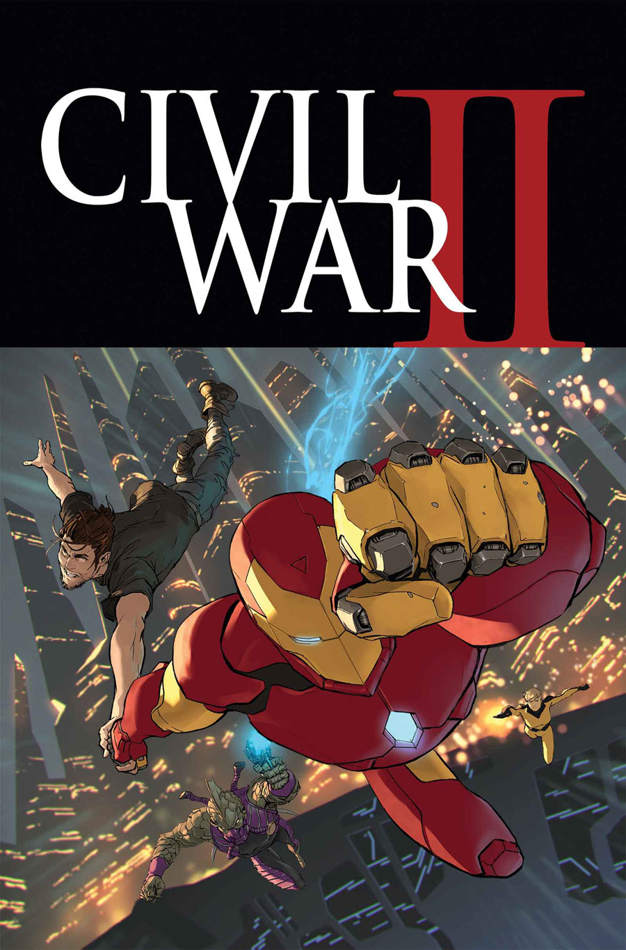 Civil War II #2, copertina di Marko Djurdjevic