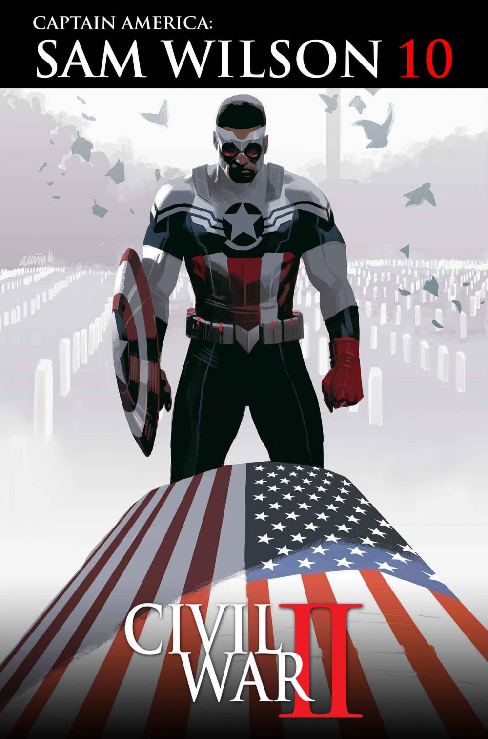 Captain America Sam Wilson #10, copertina di Daniel Acuna