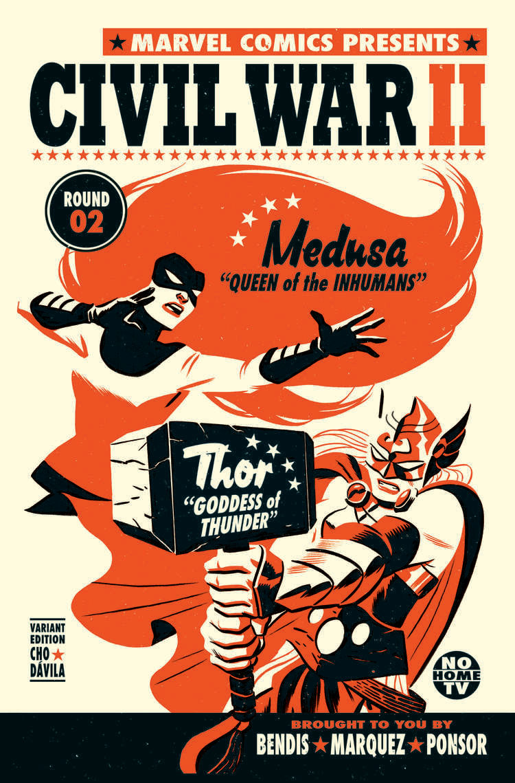 Civil War II #2, copertina variant di Michael Cho