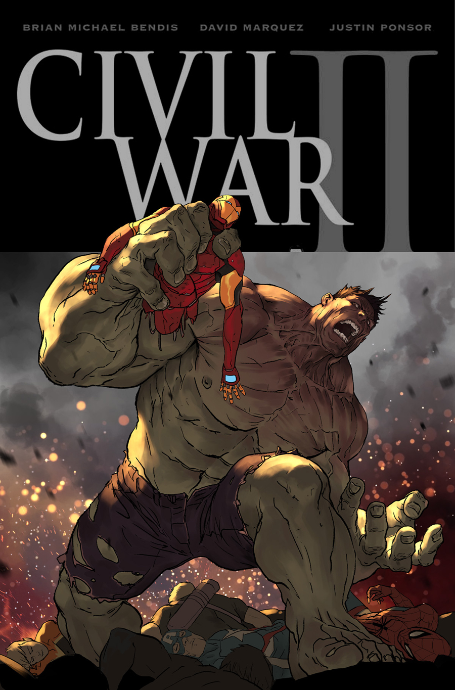 Civil War II #3, copertina di Marko Djurdjevic