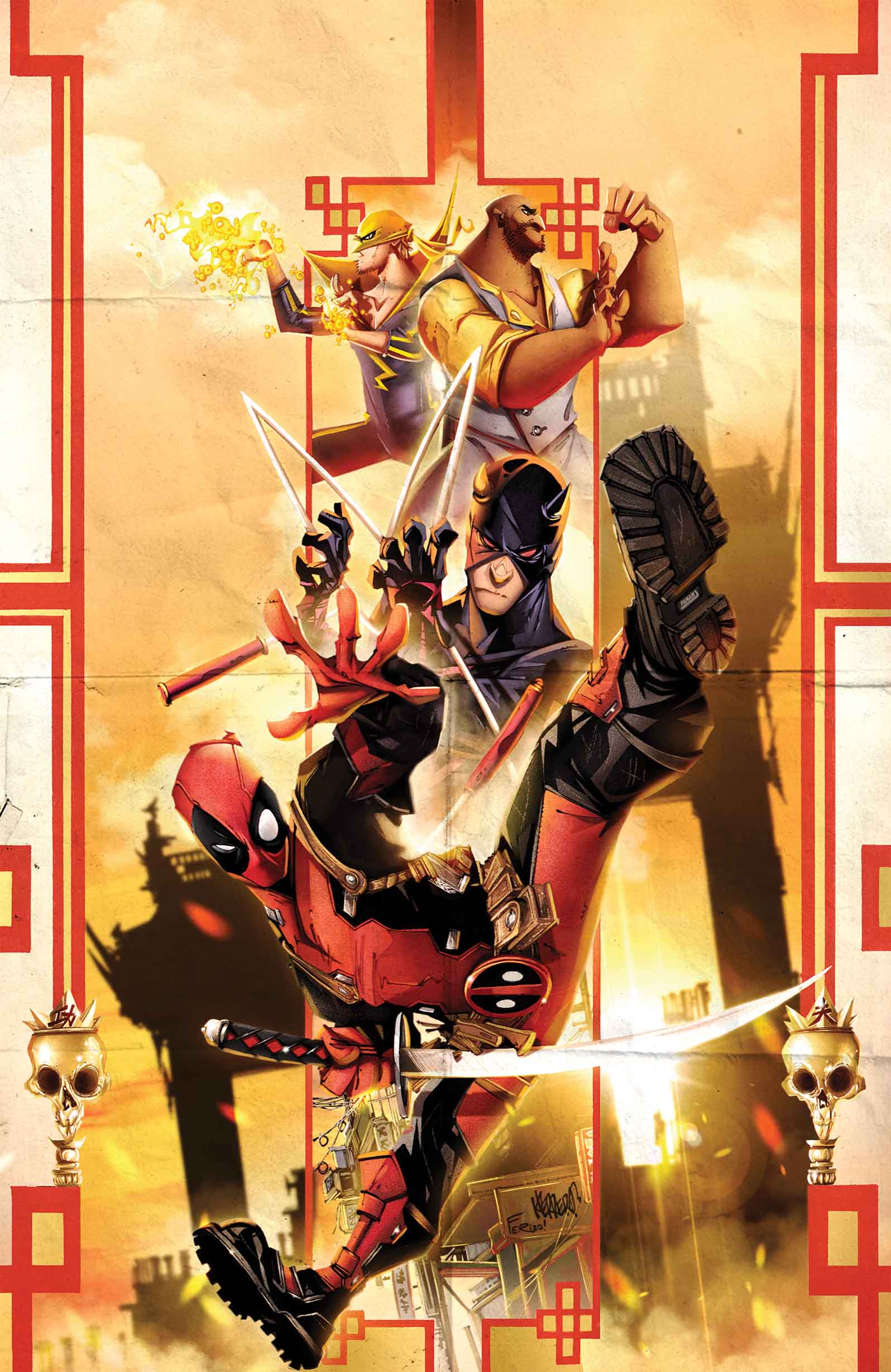 Deadpool #13, copertina di Francisco Herrera