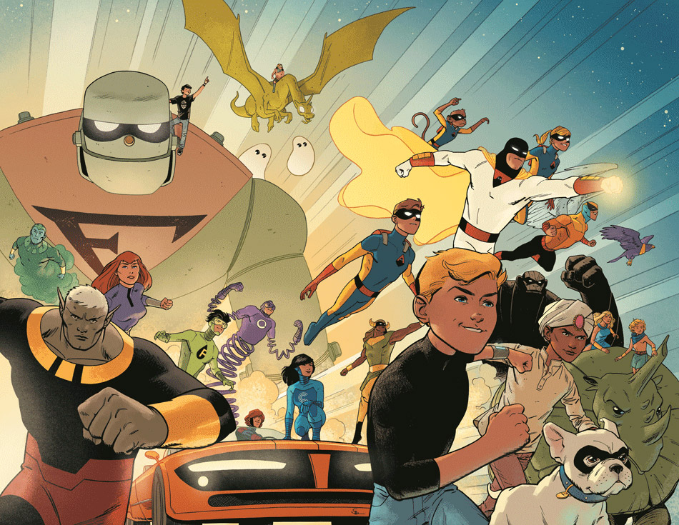 Future Quest #1, copertina di Evan Shaner