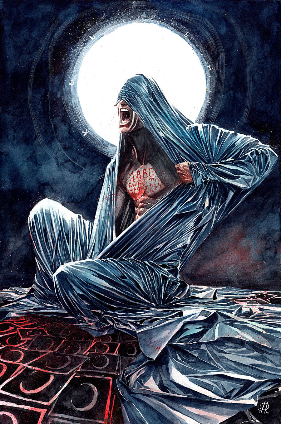 Moon Knight #1, variant cover di Ricardo Ortiz