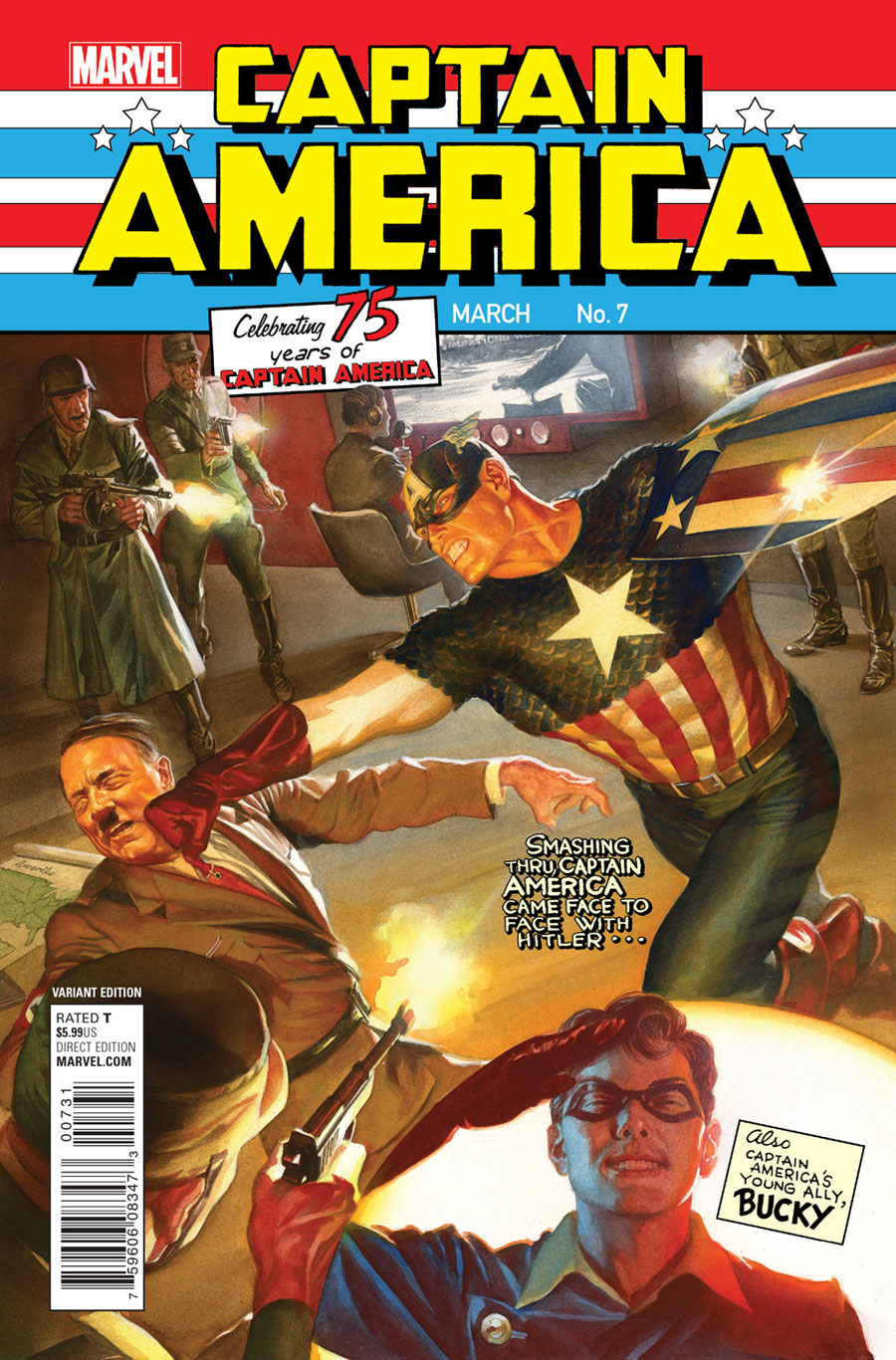 Sam Wilson, Captain America #7, variant cover di Alex Ross