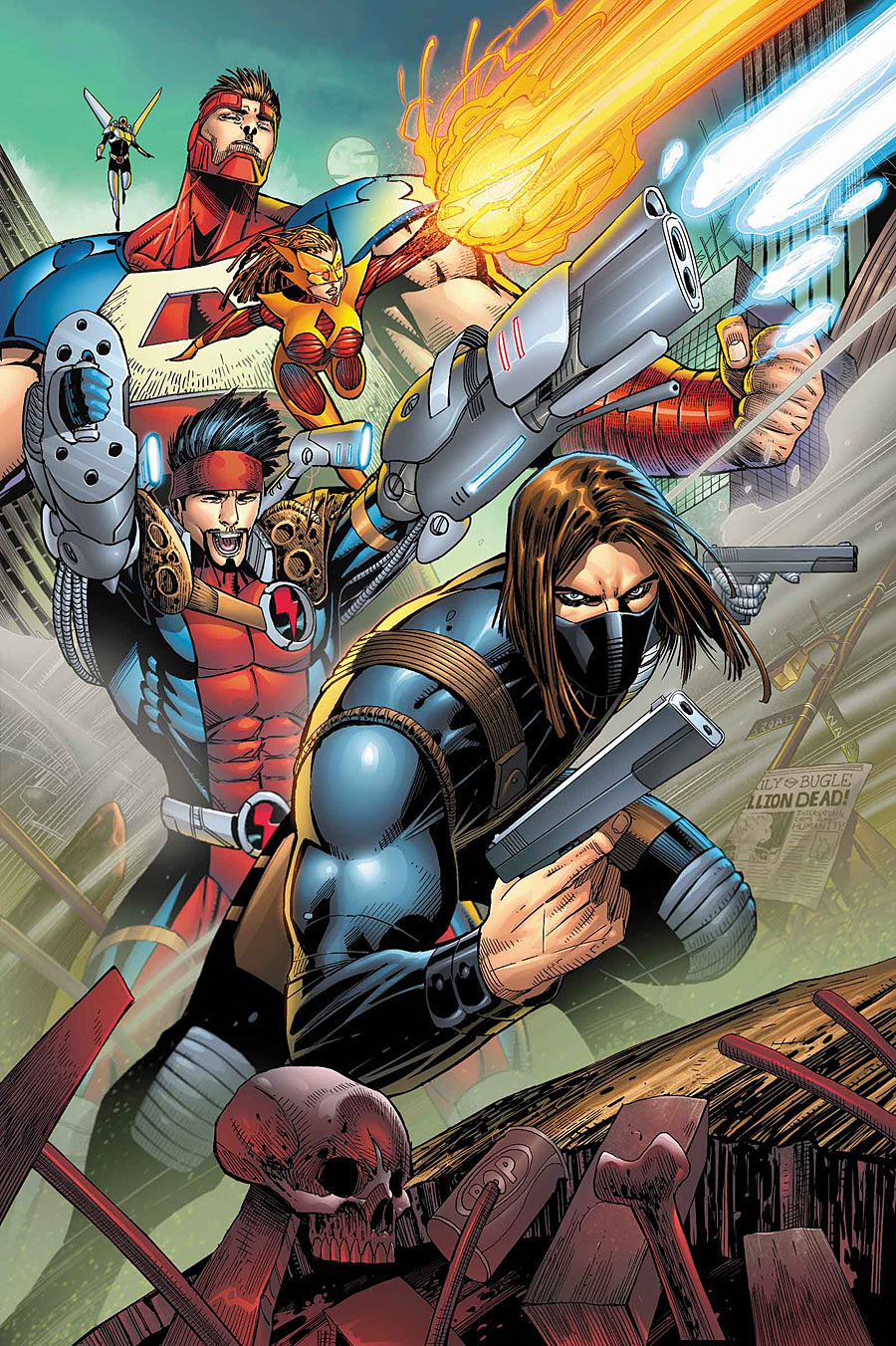 Thunderbolts #1, copertina di Jon Malin