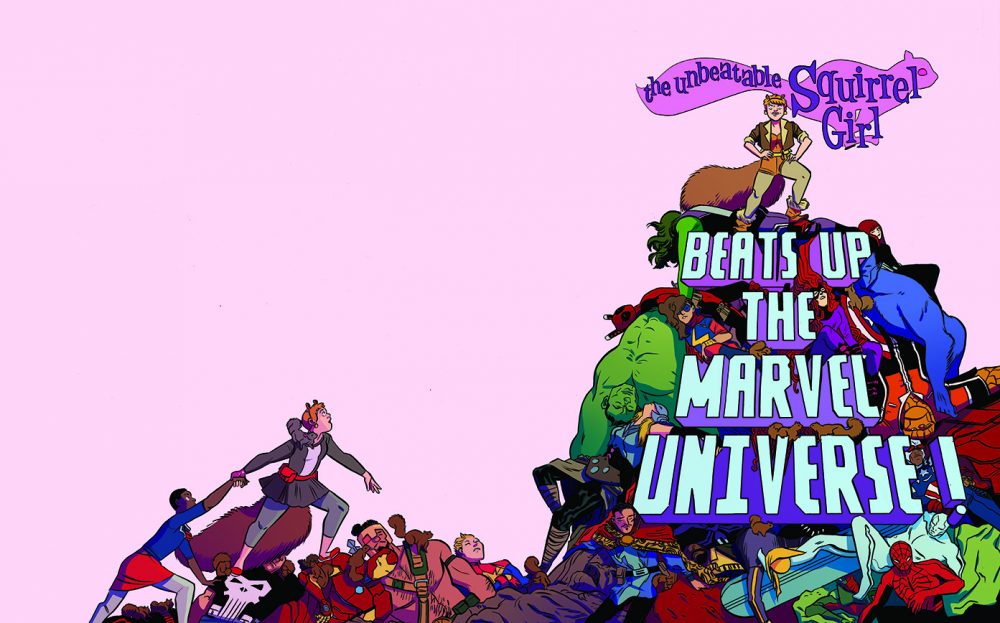 Unbeatable Squirrel Girl beats up the Marvel Universe, copertina di Erica Henderson