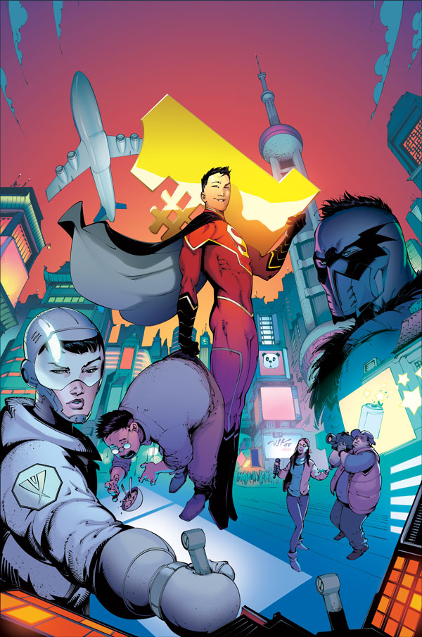 New Super-Man #1, copertina di Viktor Bogdanovic