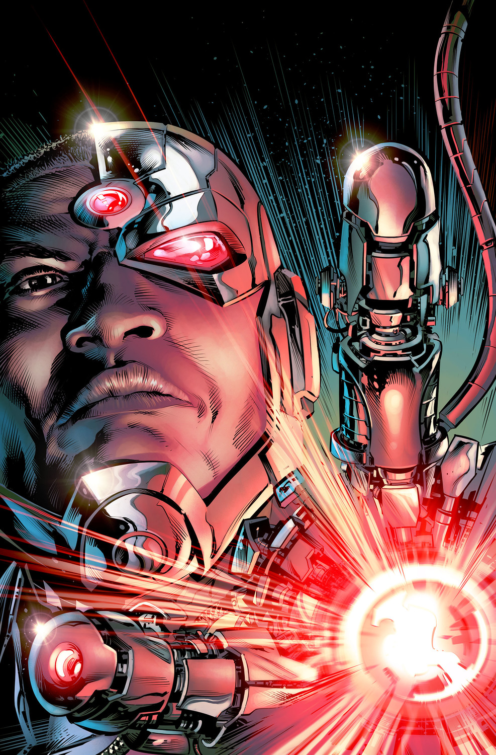 Rebirth: Cyborg #1, copertina di Will Conrad