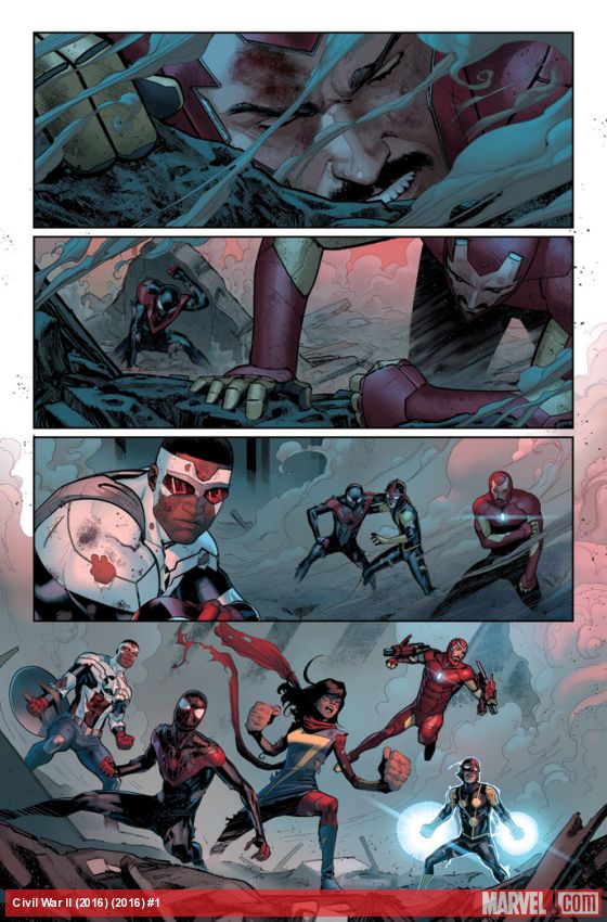 Civil War II #1, anteprima 01