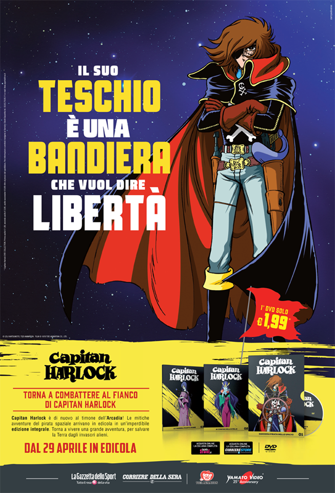 Capitan Harlock - i DVD con La Gazzetta dello Sport e il Corriere della Sera