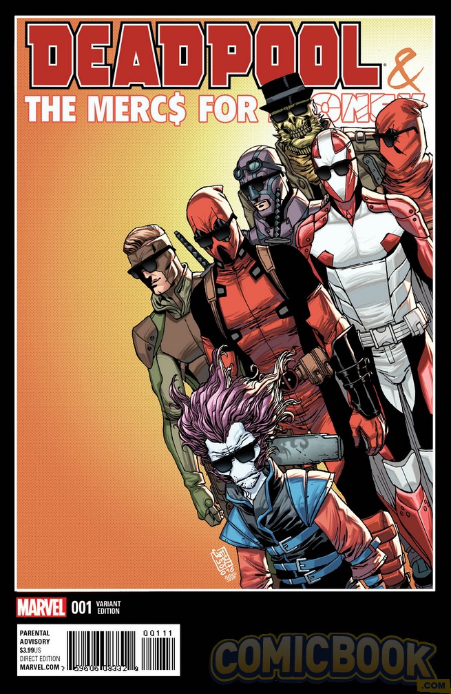 Deadpool & the Mercs for Money #1, variant cover di Giuseppe Camuncoli