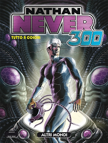 Nathan Never n. 300- Altri Mondi - copertina di Sergio Giardo