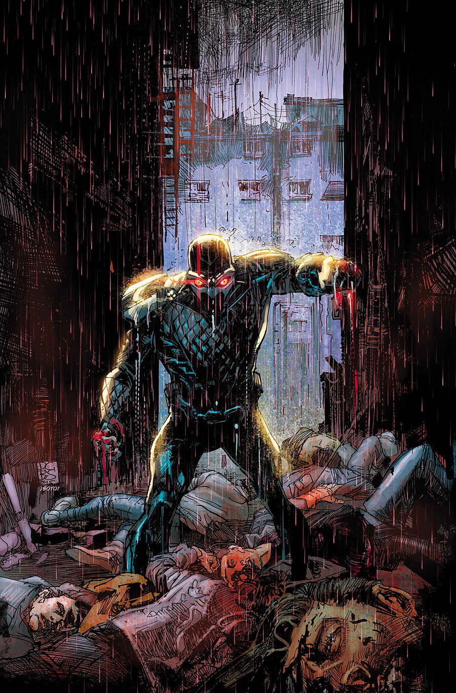 Nighthawk #1, copertina di Denis Cowan