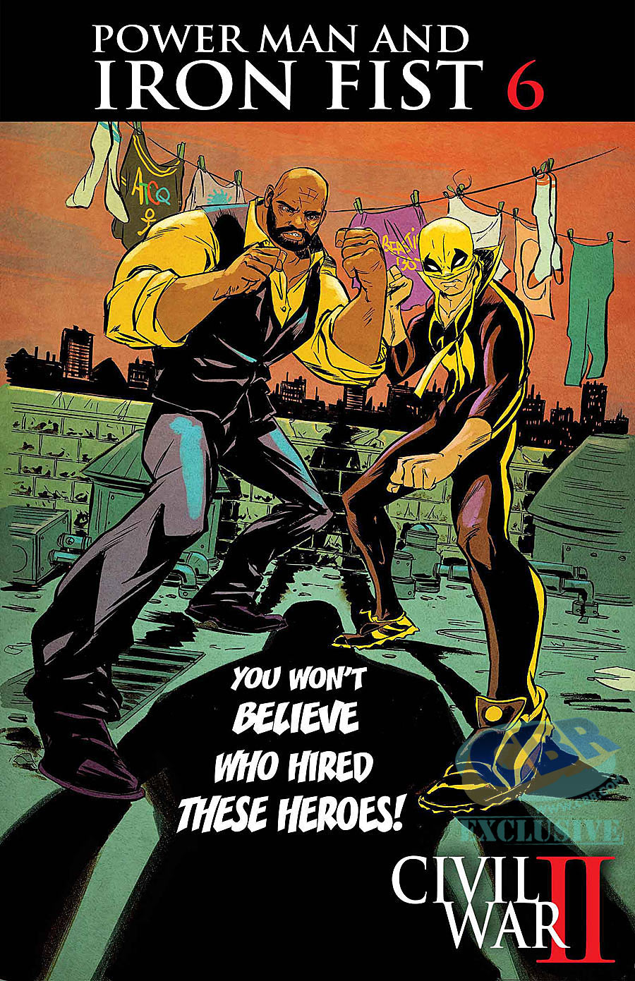 Power Man and Iron Fist #6, copertina di Sanford Greene