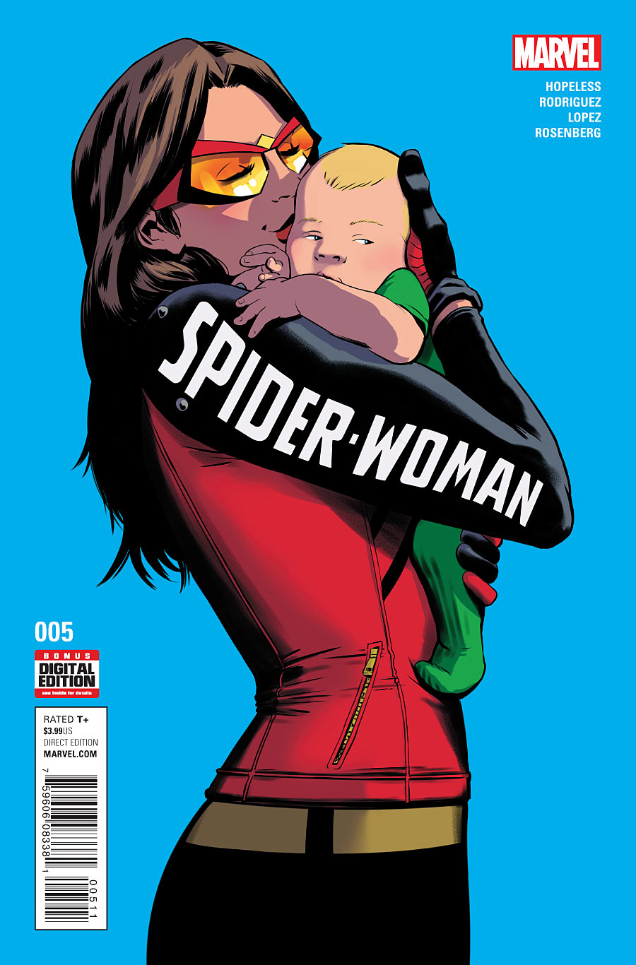 Spider-Woman #5, copertina di Javier Rodriguez