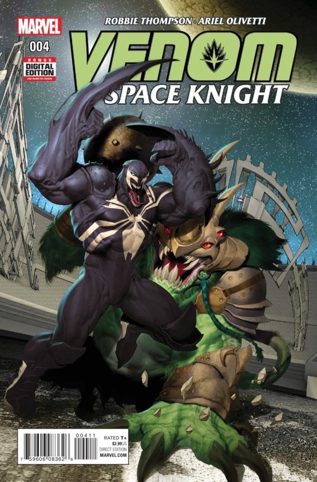 Venom Space Knight #4, copertina di Ariel Olivetti