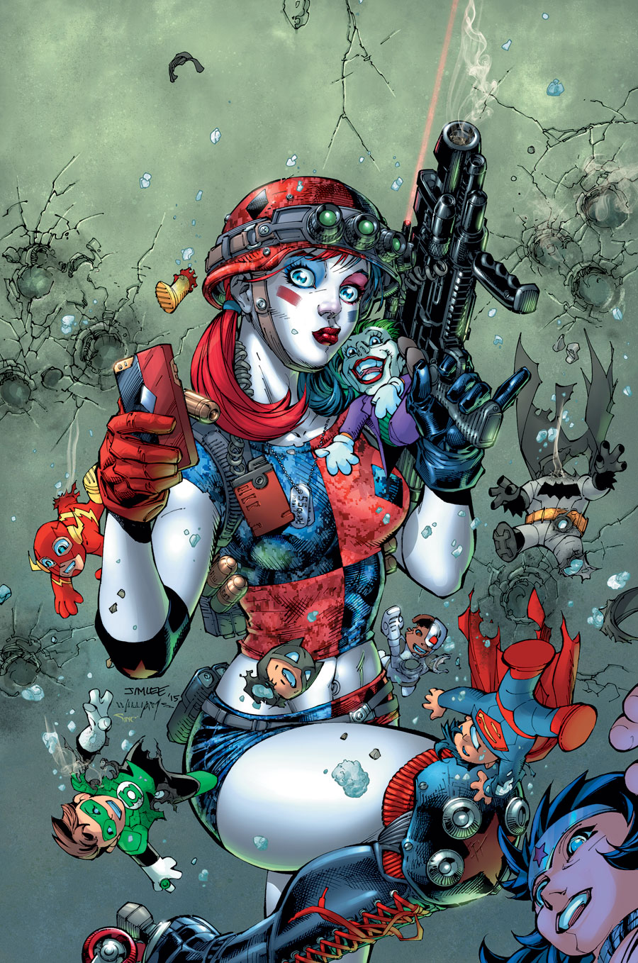 Harley Quinn and Suicide Squad April Fool's Special #1, copertina di Jim Lee