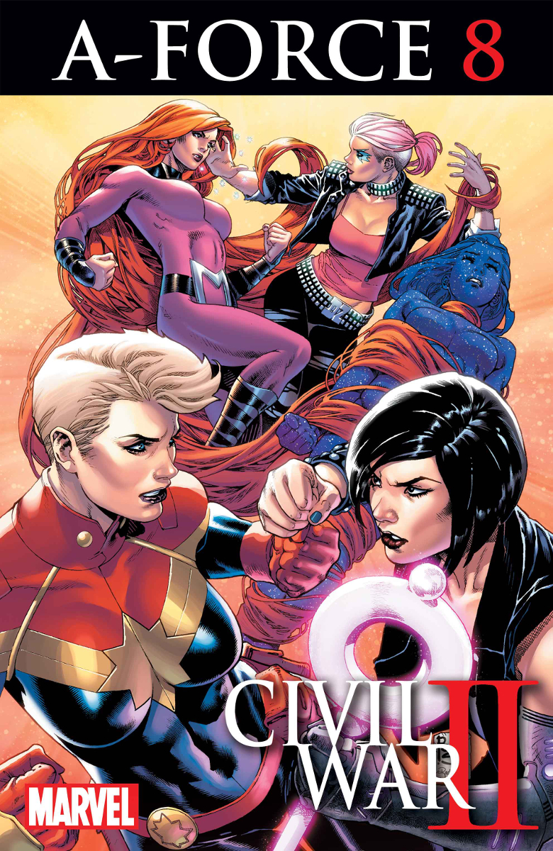 A-Force #8, copertina di Ben Caldwell