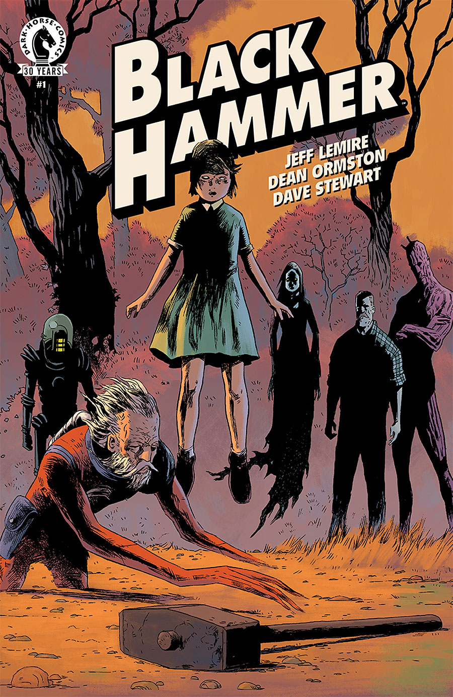 Black Hammer #1, copertina di Dean Ormston