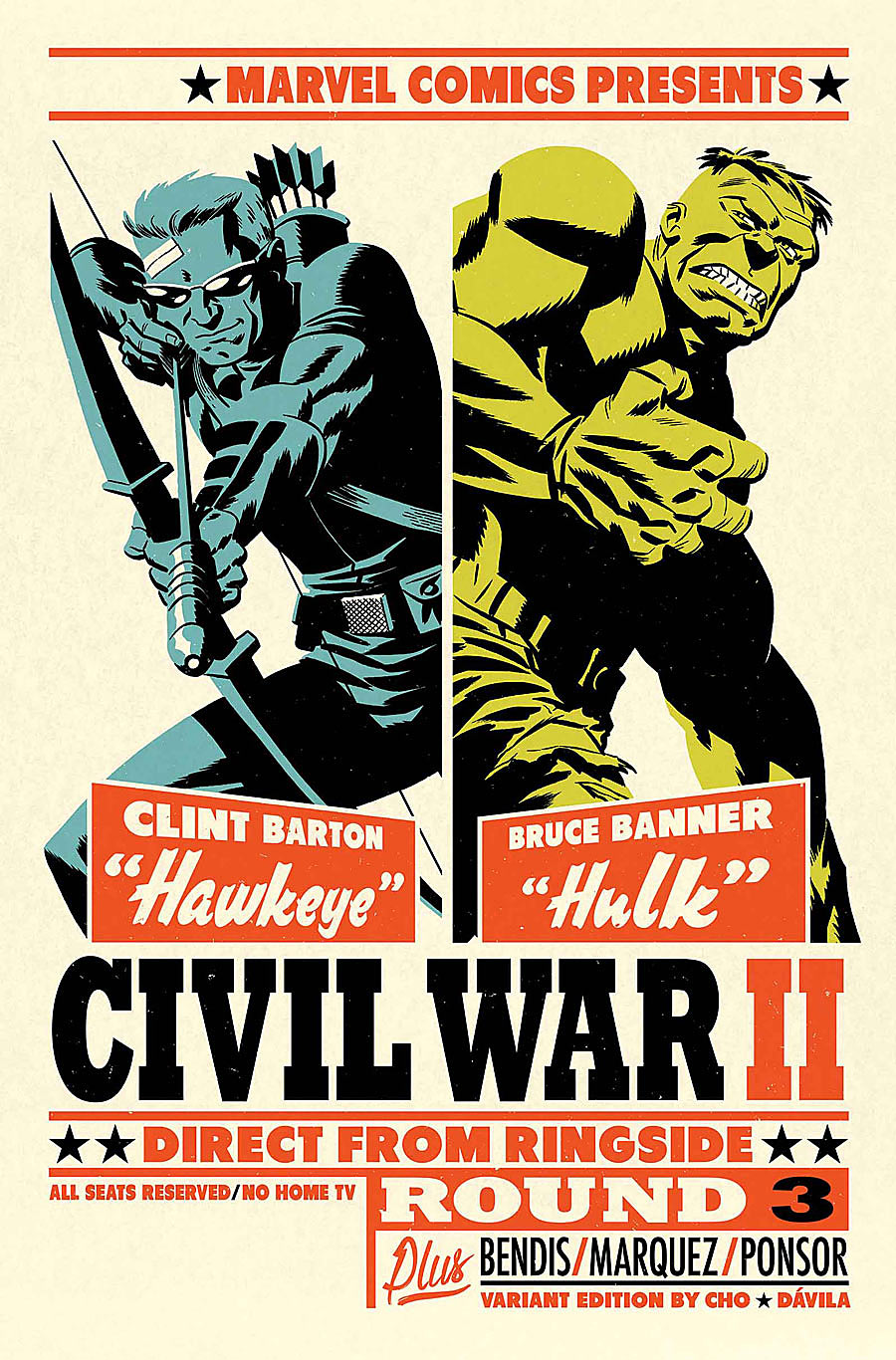 Civil War II #4, variant cover di Michael Cho