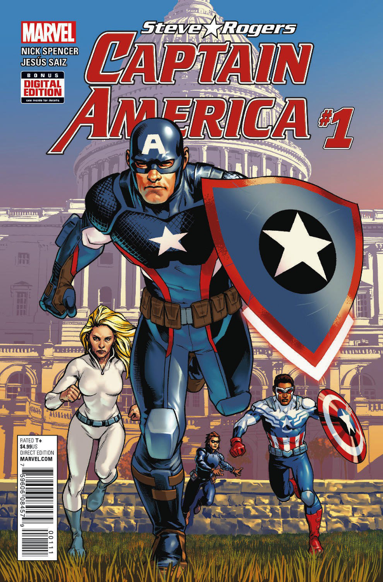 Captain America: Steve Rogers #1, copertina di Jesus Saiz