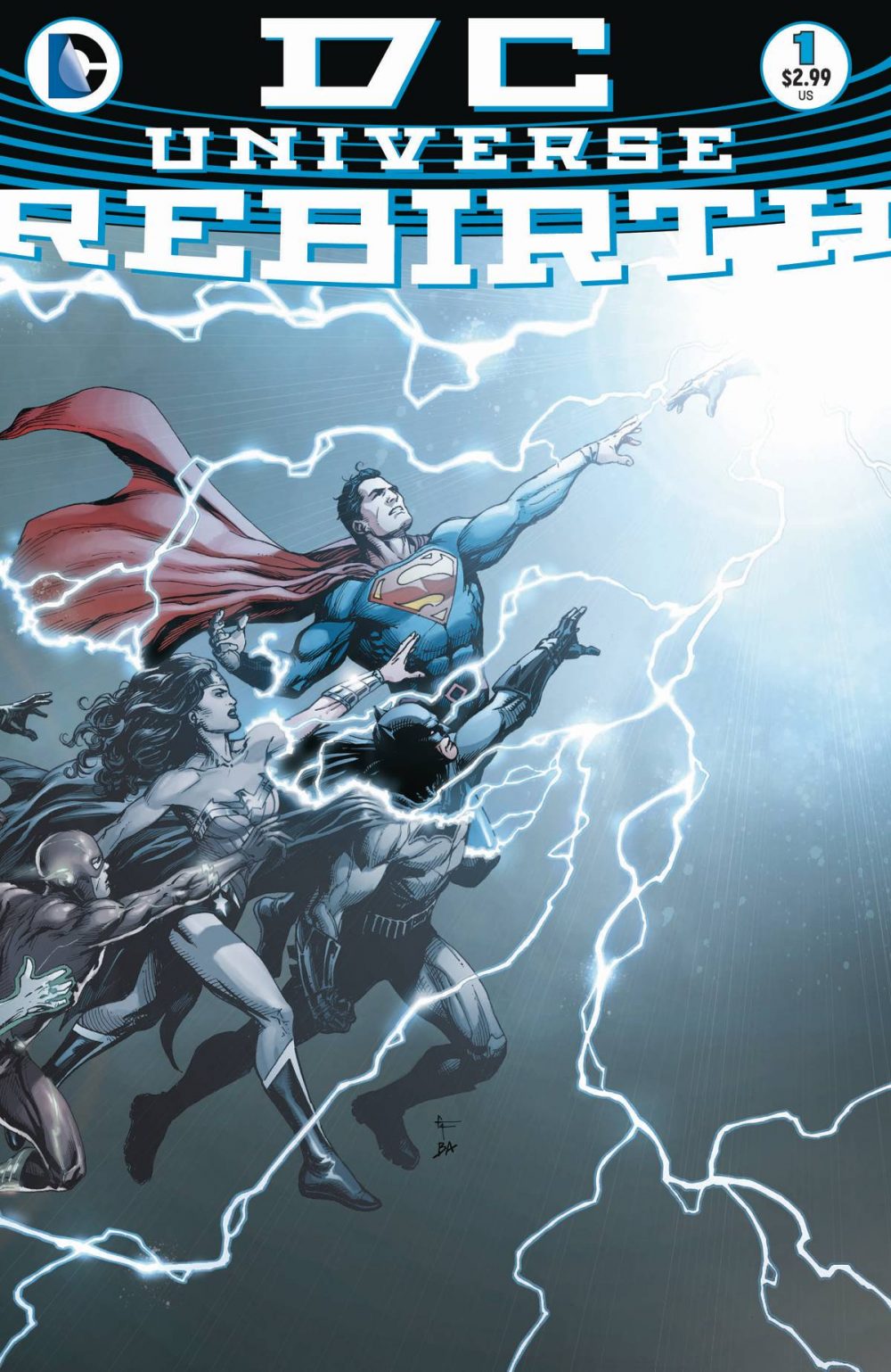 DC Universe: Rebirth #1, copertina di Gary Frank