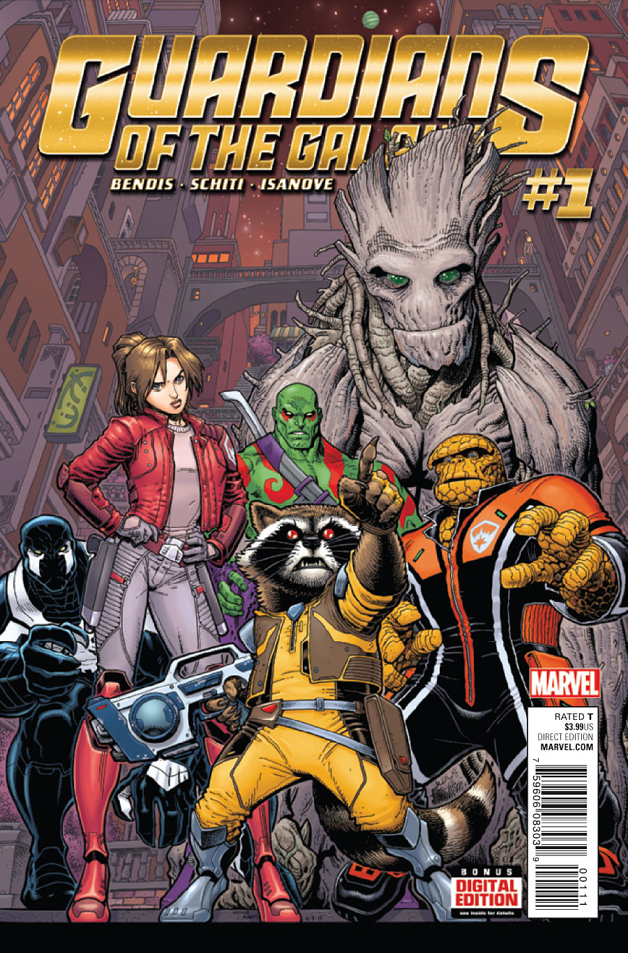 Guardians of the Galaxy #1, copertina di Arthur Adams