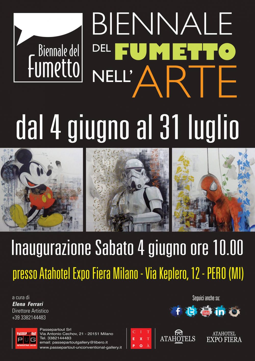 Locandina ufficiale Biennale del Fumetto 2016