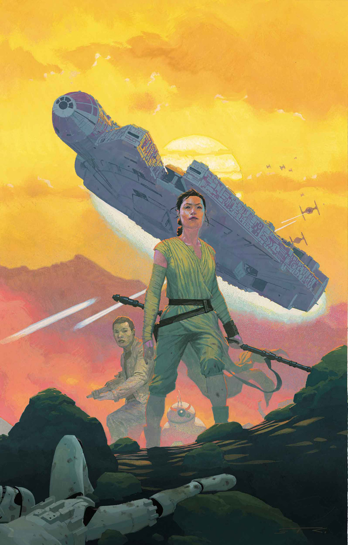 Star Wars: The Force Awakens #1, copertina di Esad Ribic