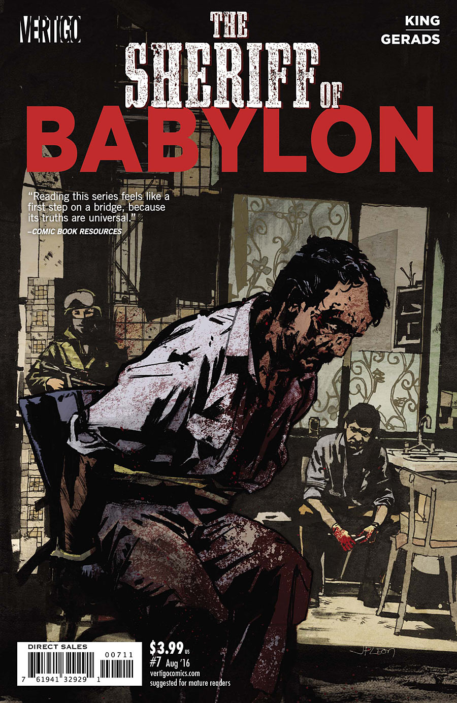 The Sheriff of Babylon #7, copertina di Mitch Gerads