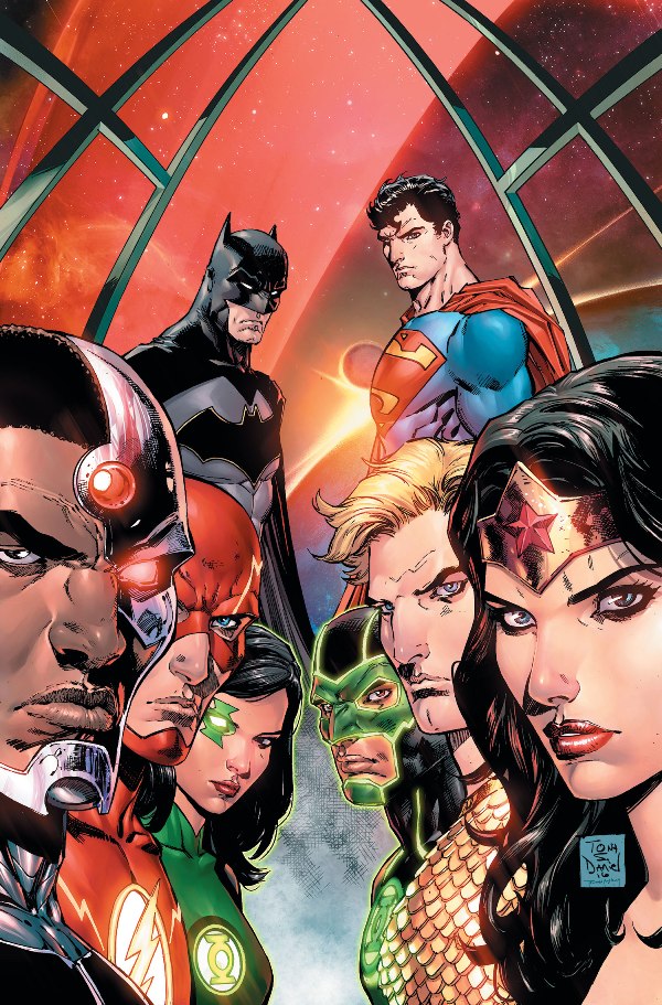 Justice League: Rebirth #1, copertina di Tony S. Daniel