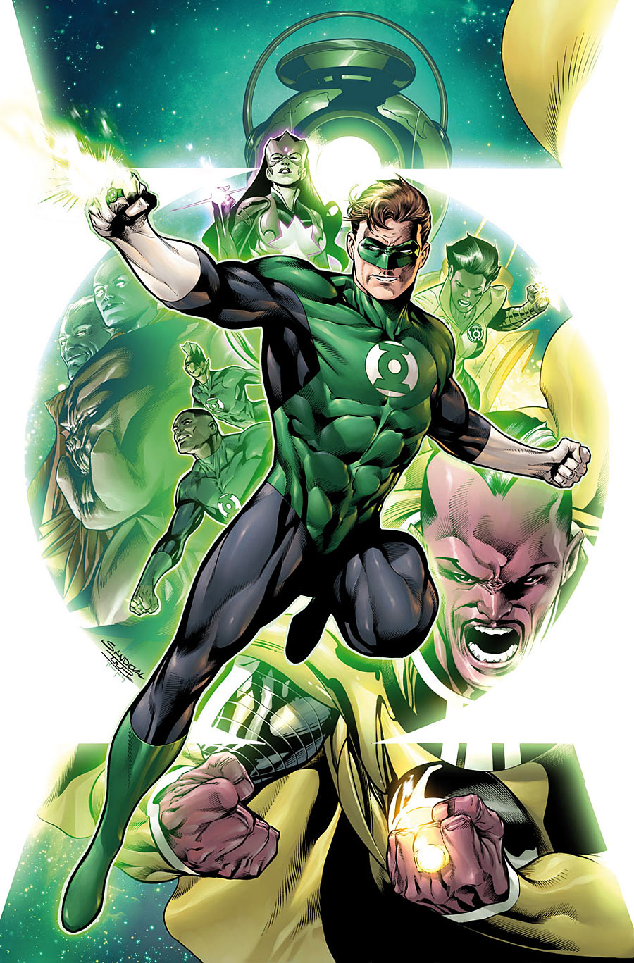 Hal Jordan and the Green Lantern Corps #1, copertina di Rafa Sandoval