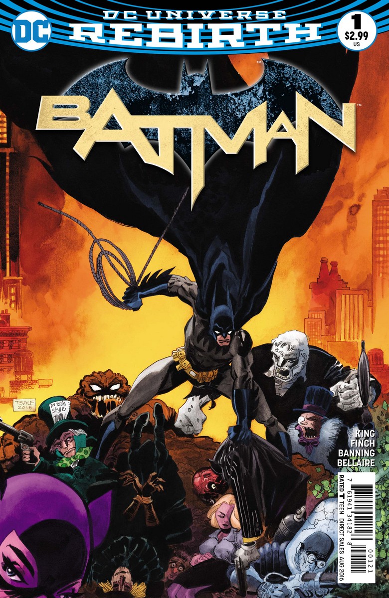 Batman #1, copertina variant di Tim Sale