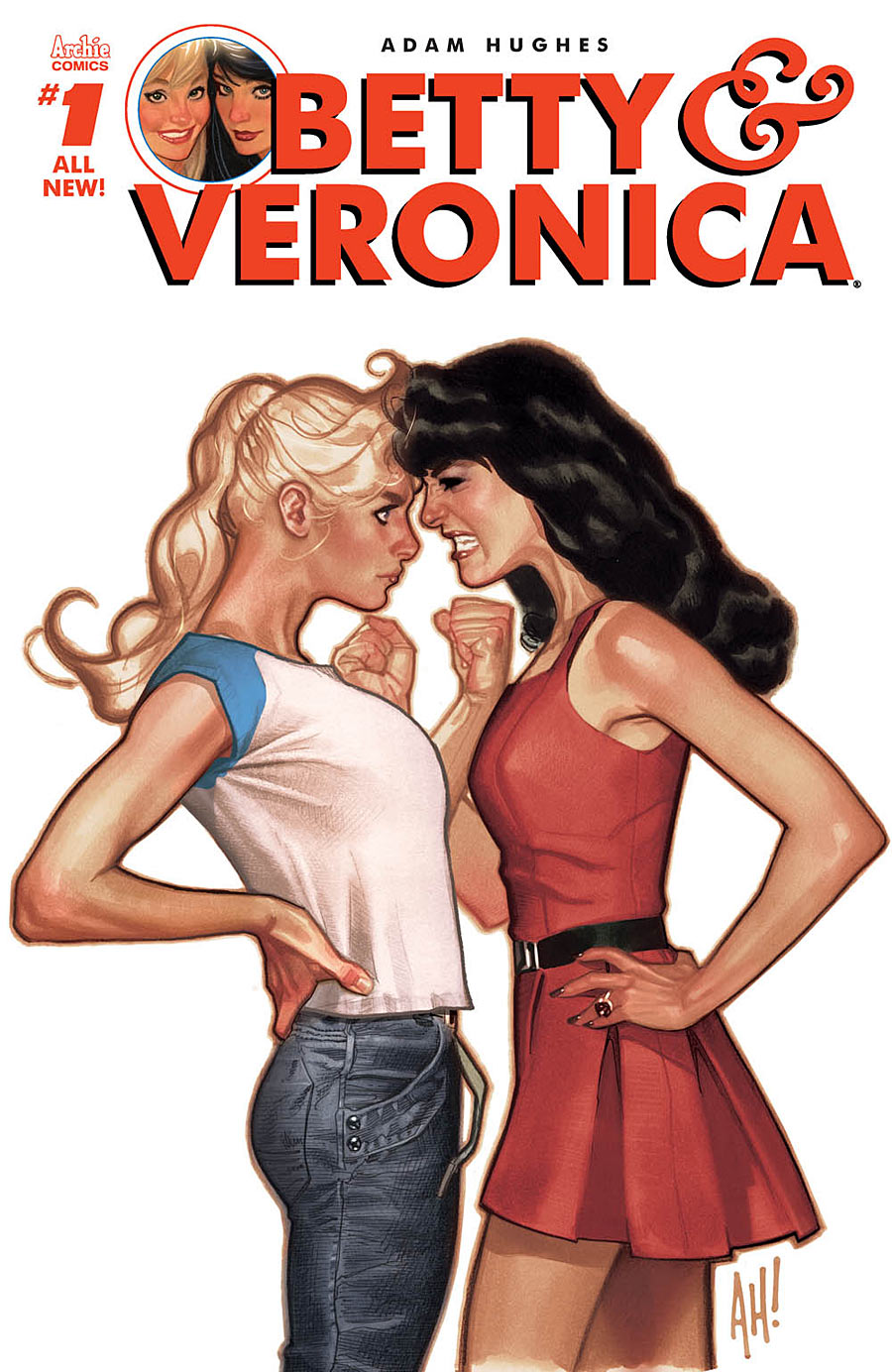 Betty & Veronica #1, copertina di Adam Hughes