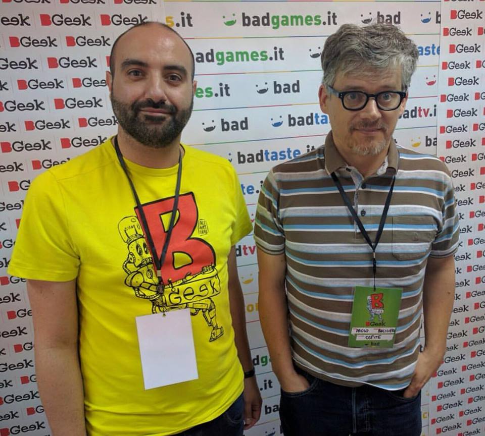 BGeek 2016: Pasquale Gennarelli in compagnia di Paolo Bacilieri