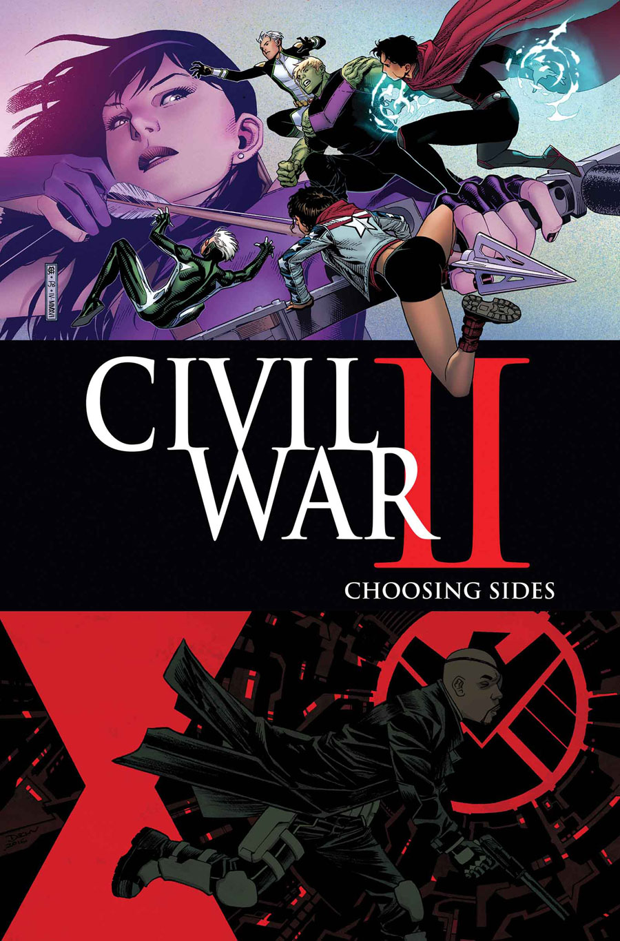 Civil War II: Choosing Sides #4, copertina di Jim Cheung e Declan Shalvey