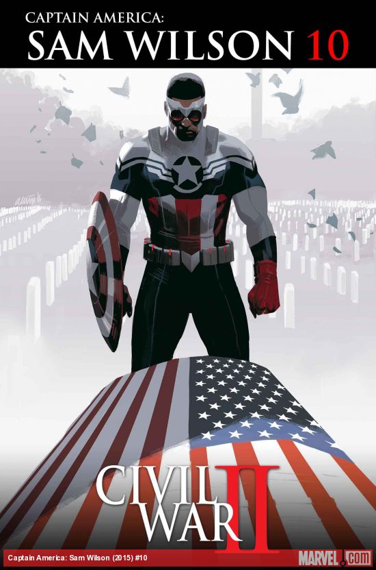 Captain America Sam Wilson #10, copertina di Daniel Acuna