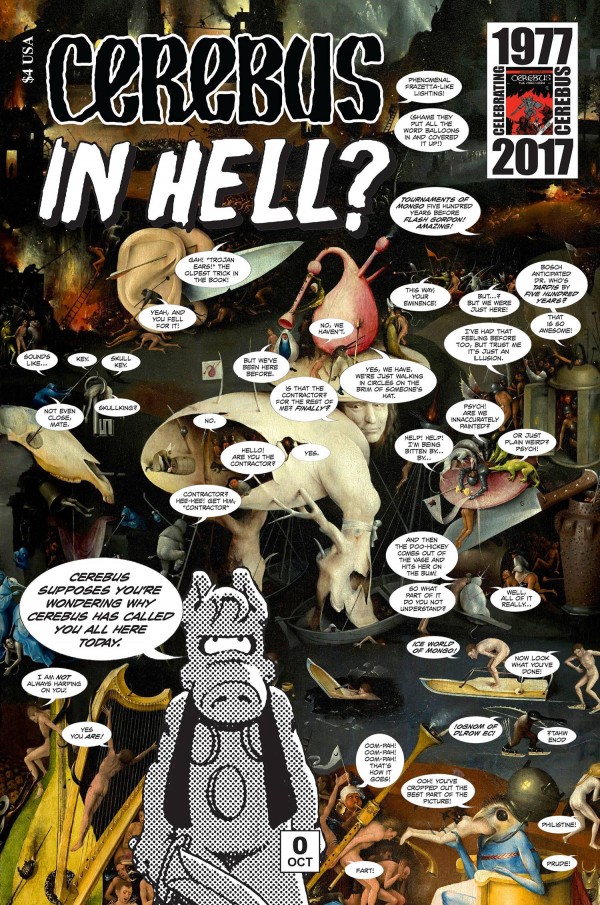 Cerebus In Hell? #0, copertina di Dave Sim