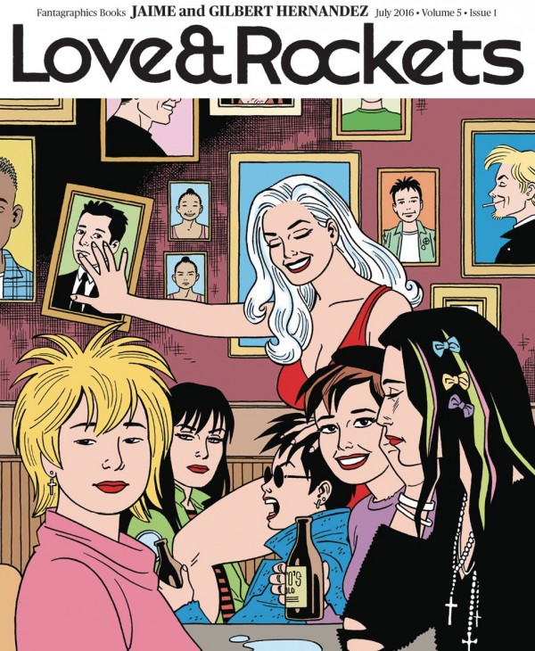 Love And Rockets Monthly #1, copertina di jaime hernandez